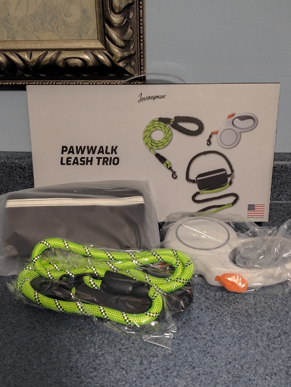 Leash Trio - Neon Green Dog Leash Set by Pawwalk